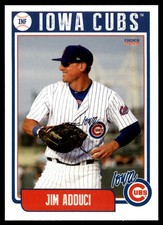 2019 Jim Adduci Choice Minor league Rookie Card Iowa Cubs