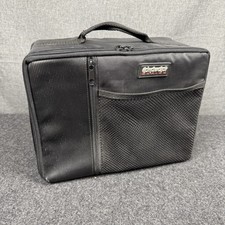 Vintage Conductor Series CD Carrying Case 30 Cd Black Nylon Plastic Insert