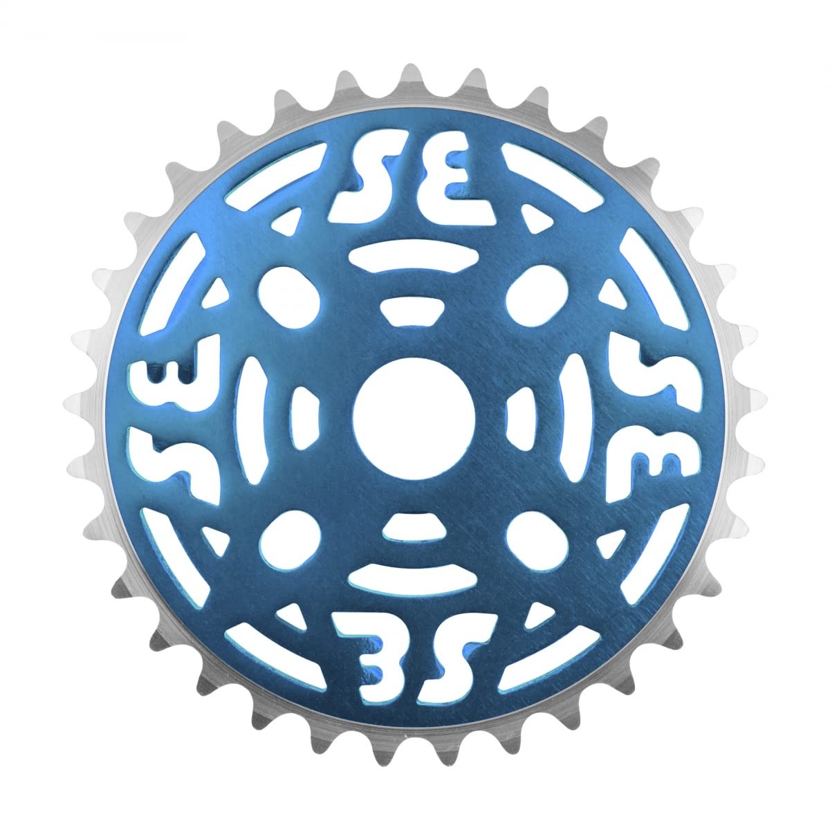 Anodized Blue Chainring 33t 1pc 1 2 X 1 8 Alloy Outdoor Recr