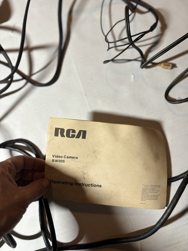 Vintage Rare BW005 RCA Home Video Camera With Manual And Cords Untested - Picture 5 of 6