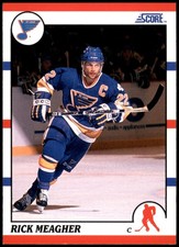 Rick Meagher St. Louis Blues 1990 Score Hockey Card #267 NHL
