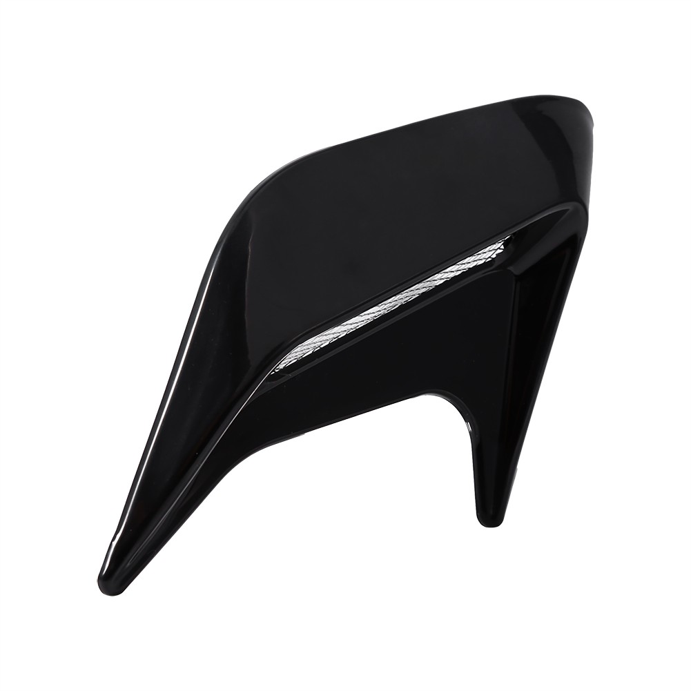 2x Decorative Air Scoop Outlet Flow Intake Hood Vent Bonnet DIY Black DTS