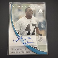 2005 SP Authentic Thomas Davis Auto 184/850 Rookie