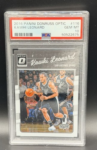 2016 Panini Donruss Optic Kawhi Leonard #116 PSA 10 GEM MT San Antonio Spurs 