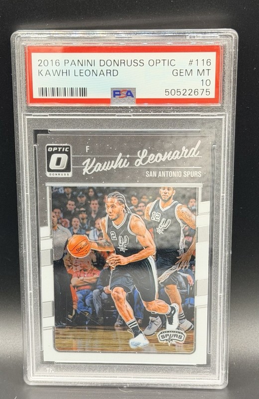 2016 Panini Donruss Optic Kawhi Leonard #116 PSA 10 GEM MT San Antonio Spurs