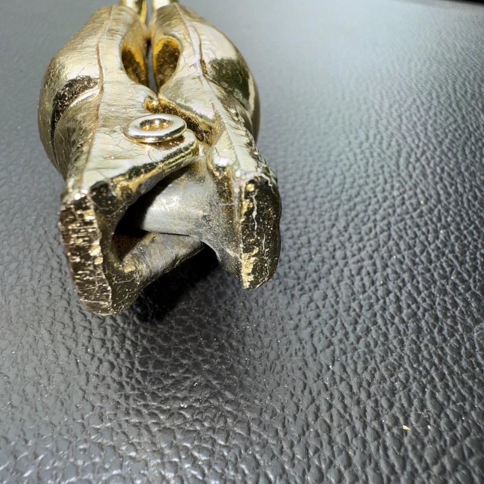 Vintage 4.5" Solid Brass Ladies Legs Nutcracker - Image 4 of 4