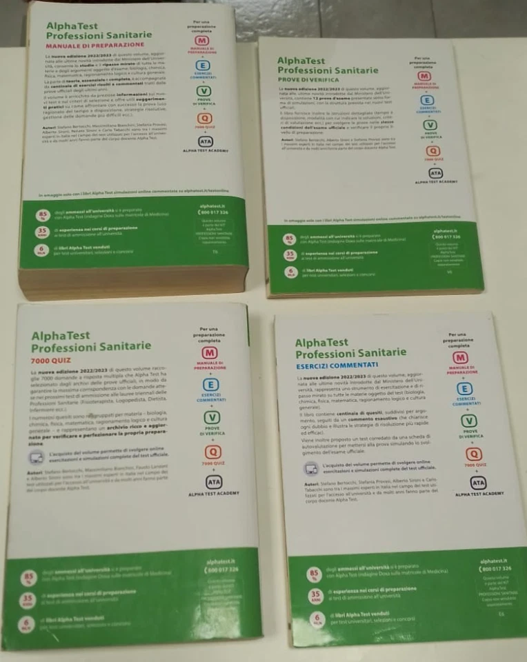 professioni sanitarie - alpha test - set completo - manuale+prove+esercizi+quiz - Immagine 3 di 3