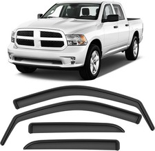 Rain Guards Fit for Dodge RAM 1500 2009-2018 Crew Cab, in-Channel Durable Side