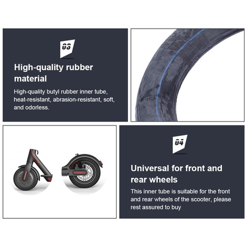 Reifen Elektro-Scooter Reifen Fahrrad Aufblasbare Reifen Für Elektro-Roller CU - Bild 8 von 9
