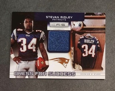 2011 STEVEN RIDLEY R&S LONGEVITY DRESS FOR SUCCESS RC RELIC /249 N.E. PATRIOTS
