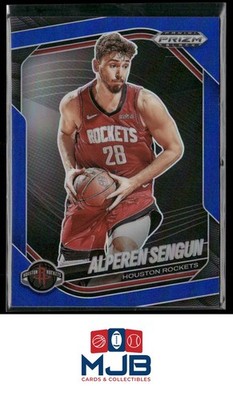 2024-25 Panini Prizm Black Alperen Sengun Blue #086/199 #104 Houston Rockets