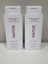 Native Cherry & Vanilla Macaron Body Wash (18 fl oz) - Lot Of 2 B5, B10