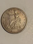 1877 $1 Trade Dollar San Francisco Silver Coin 0.900 Fine Circulated