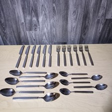 Oneida Chef's Hammered Pattern 18/10 Stainless Steel Cutlery Set - 23 x Pieces!