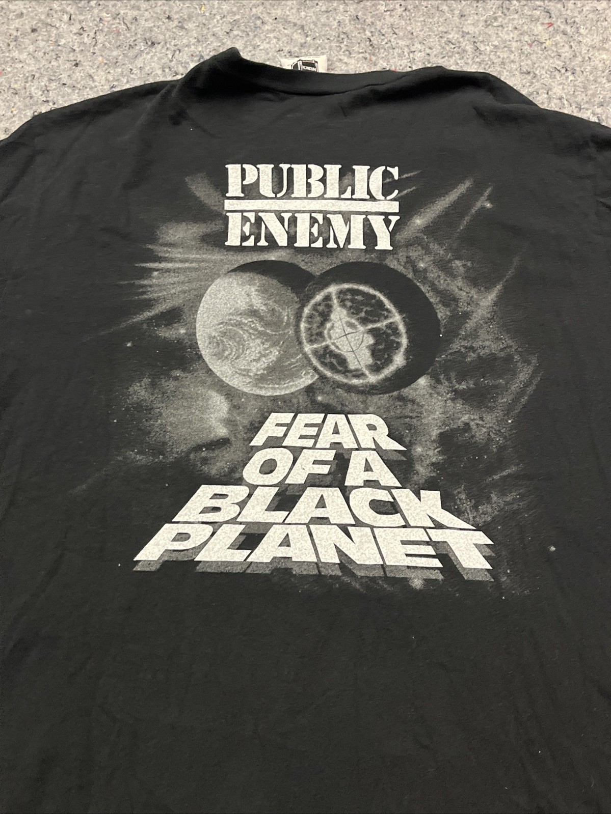 Vintage 2005 Public Enemy Fear of a Black Planet Large Black T Shirt Merch  Tag
