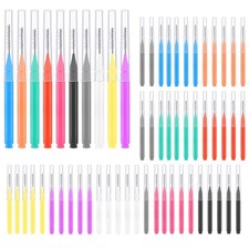 100 Pcs Interdental Brushes, 6 Sizes Braces F...