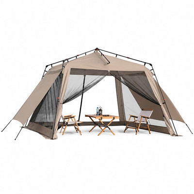 Automatic Setup Beach Tent, 3m x 3m Oxford Cloth Canopy Tent, All Season Sun