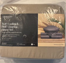 Miracle Made Self Cooling and Self Cleaning Sheet Set King Stone