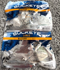 2 New BUCKEYE LURES 3/8oz BUZZERK Buzz Bait Topwater HEAD BANGER BUZZBAITS Mouse