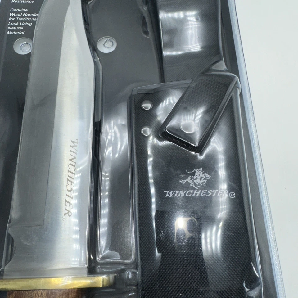 NUEVO - Cuchillo Bowie Grande Winchester con Funda 22-41206 Acero Inoxidable (TF1091) Foto 3 de 4