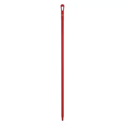 Vikan 29624 59'' Color Coded Handle, 1 1/4 In Dia, Red, Polypropylene