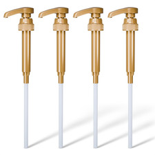 4 Pcs Coffee Syrup Pump Dispenser - Compatible with Torani and Skinny 25.4 Oz 7