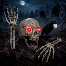 Halloween Decoration Outdoor Skeleton Decor - Giant Scary Yard Party Favors