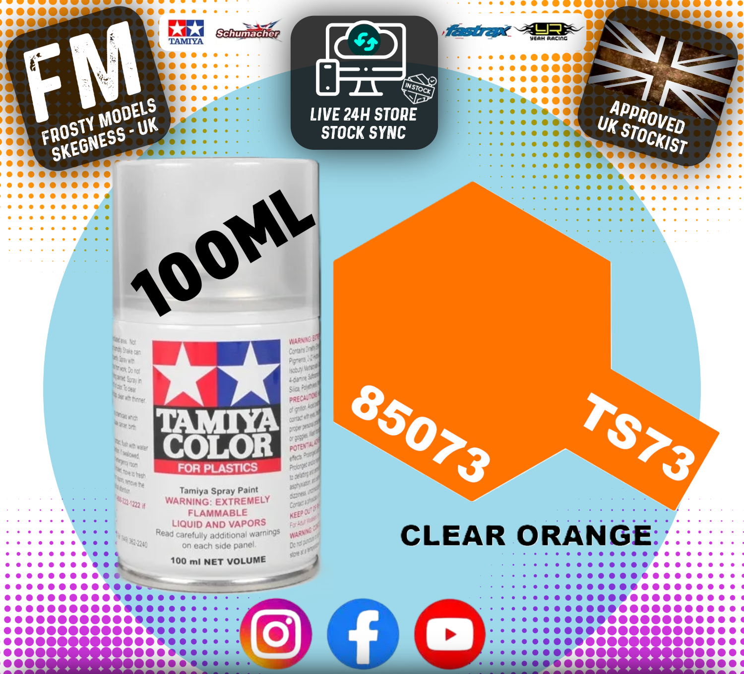 TAMIYA - TS SPRAY PAINT - Ts73 Clear Orange