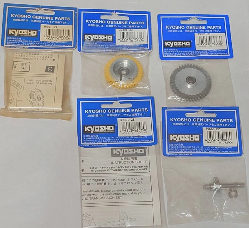 Kyosho Super Ten 2-Speed Transmission Set 37T/39T/42T /Com Holder/Counter Shaft - Image 2 of 4