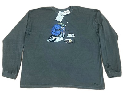 Crazy Shirts B Kilban T Shirt 3XL Gray NWT Rare Cat Ice Fishing Crater Dyed Gray