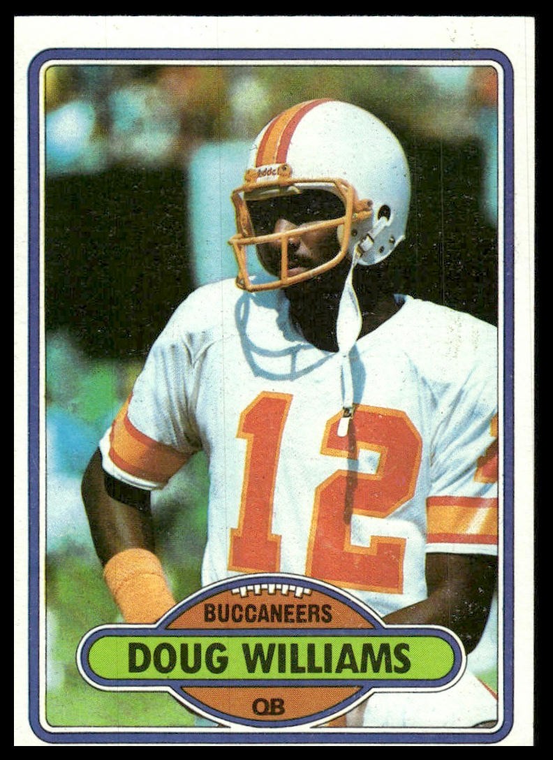 Doug Williams #312 Football Cards 1980 Topps trading card — raw and PSA graded price guide