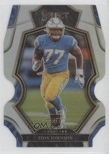 2022 Panini Select Premier Level Silver Prizm Die-Cut Zion Johnson #156 0c4