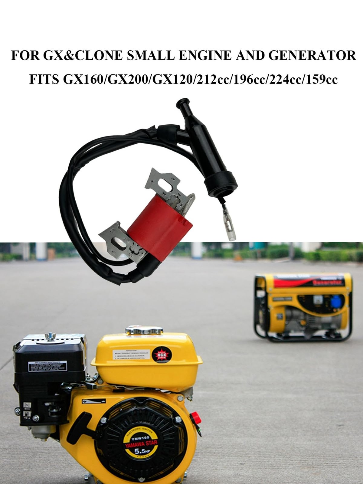 GX160 Ignition Coils for Honda Gx110 Gx120 Gx140 Gx200 Predator 212 224cc Col...