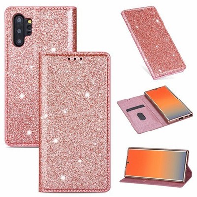 For Samsung Galaxy S26 Ultra S25 S24 S23 S22 S21 Bling Leather Wallet Flip Case