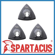 3x Spartacus Multi Tool Hook & Loop Sanding Delta Pad Fein Milwaukee AEG Dewalt