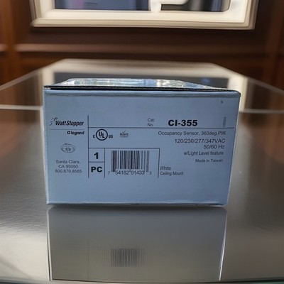 Wattstopper CI-355 PIR Occupancy Sensor 360° Ceiling Mount Legrand NEW