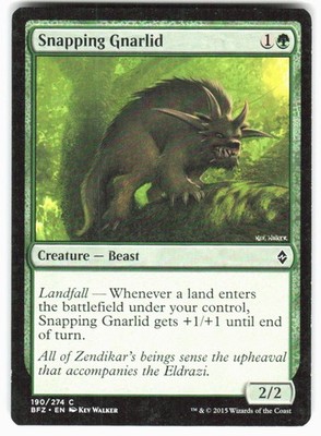 Snapping Gnarlid C Battle for Zendikar 190 LP
