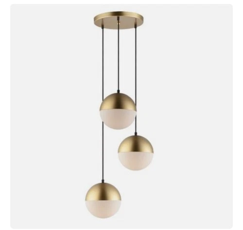 ET2 Contemporary Lighting E20364-92MG Half Moon Pendant Metallic Gold - Picture 1 of 3