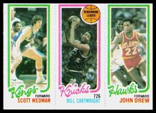 1980-81 Topps #23 / 131 / 164 Scott Wedman / Bill Cartwright / John Drew - POOR