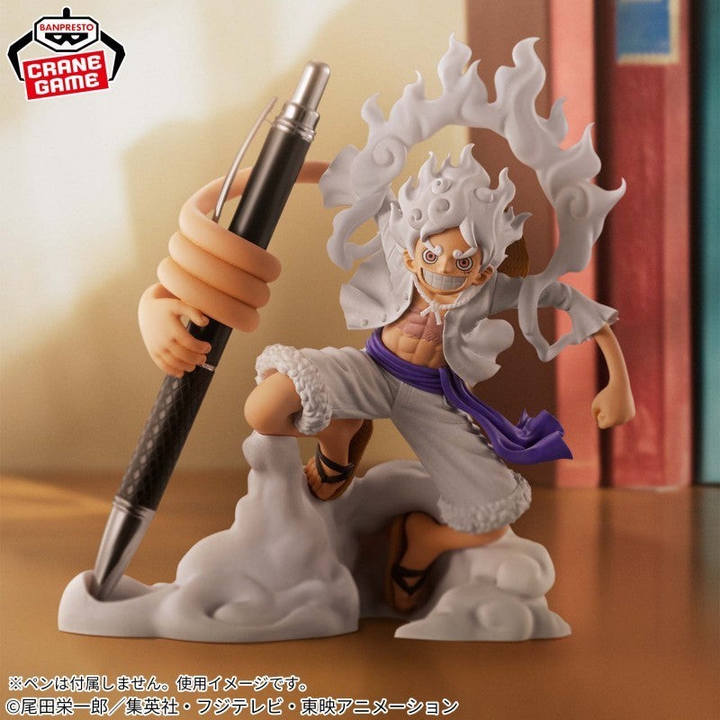 Figurine One Piece Monkey D. Luffy Gear 5 Banpresto Fig Life Vol.1 : statuette haut de gamme