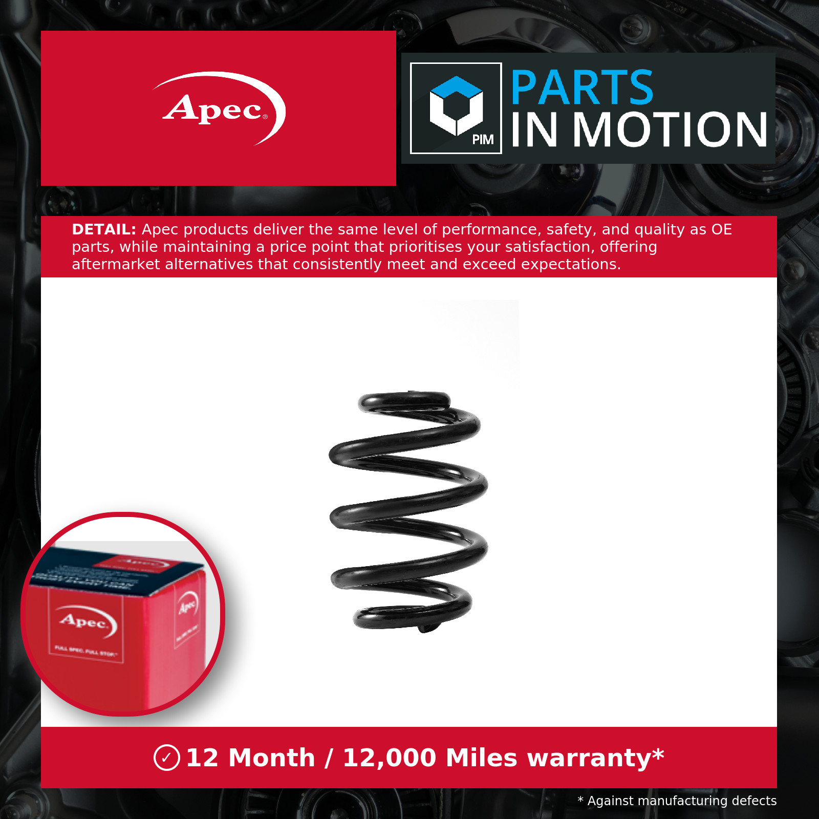Apec Coil Spring - Rear - ACS2413 - Rigorous OE testing and Quality Practices - Image 15