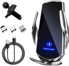 Wireless Car Charger, 15W Fast Charging Mount Electric Induction Car Phone