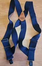 DULUTH Side Clip Men's Suspenders Navy Blue 2" Width