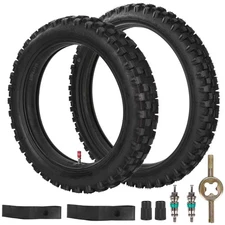 Front 70/100-17 and Rear 90/100-14 Tire and Inner Tube Sets for CR85R CRF80F ...