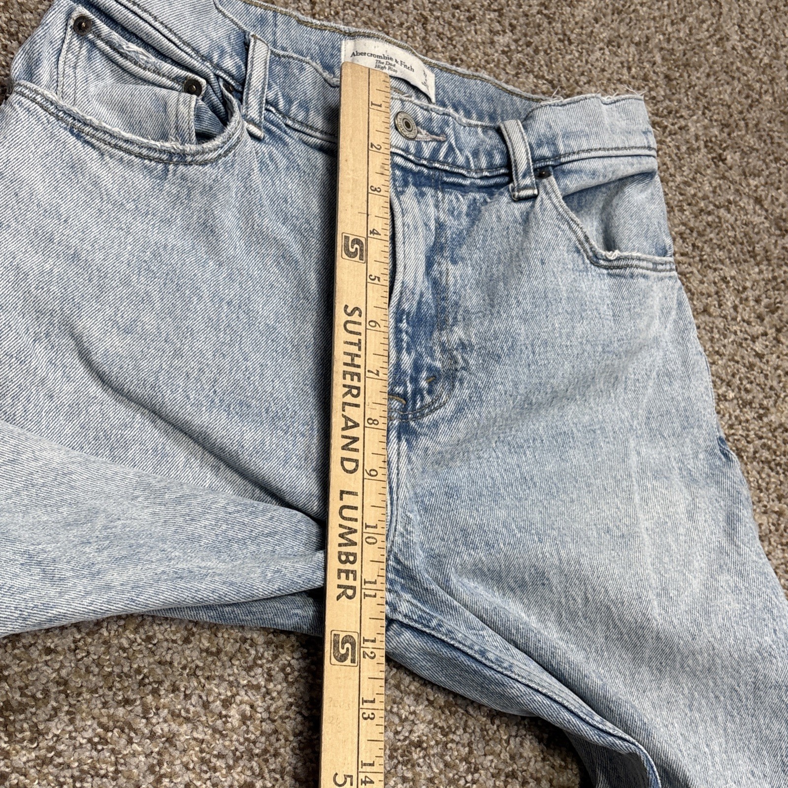 Abercrombie & Fitch The Dad High Rise Jeans Womens 27/4 Fits 27 X 24.5 - View 7