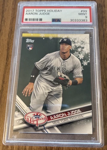 Aaron Judge 2017 Topps Holiday RC PSA 9