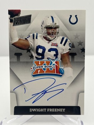 2022 PANINI DWIGHT FREENEY SUPER BOWL 41 AUTOGRAPH NO. SBXLI-DF COLTS