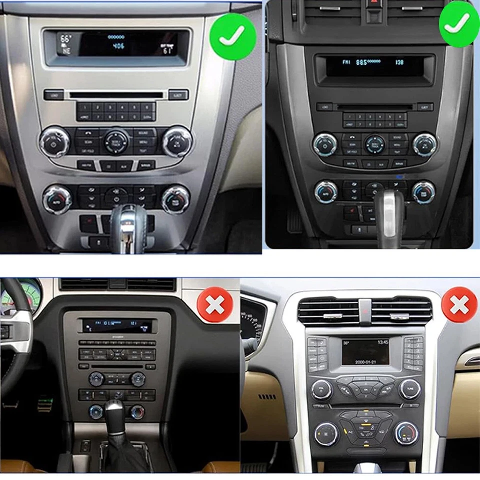 Radio estéreo para automóvil para Ford Fusion 2010-2012 Android 13 32 GB navegación Wifi Carplay Foto 4 de 4