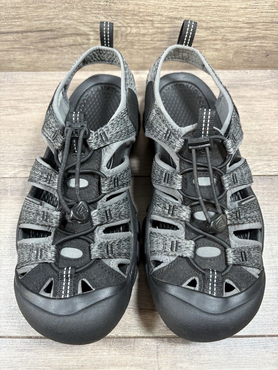Keen Newport H2 Waterproof Sport Sandals Hiking Black Gray 