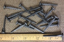 1 1/2" Rosehead 25 Nails Square Wrought Iron Vintage Rustic Decorative Historic